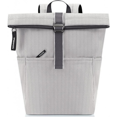 Reisenthel Rolltop Backpack Herringbone Grey 22 L REISENTHEL-EK7074