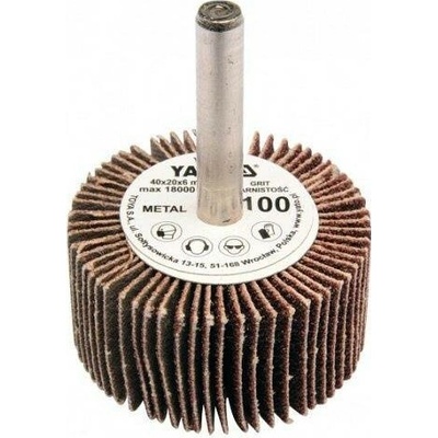 Yato Kotouč lamelový radiální 40x20 P-150 s hřídelí 6 mm