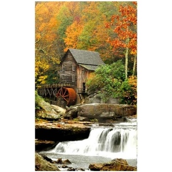 DIMEX ART s. r. o Флизелинов фототапет мелница в гората 150 x 250 см