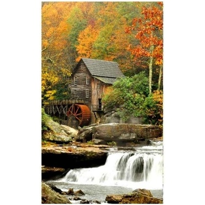 DIMEX ART Флизелинов фототапет мелница в гората 150 x 250 см