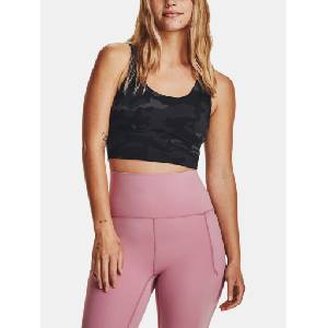 Under Armour Women's Meridian Fitted CropTankPrnt Горнище на резервоар Under Armour | Cheren | ЖЕНИ | XS - zoot - 117,12 лв