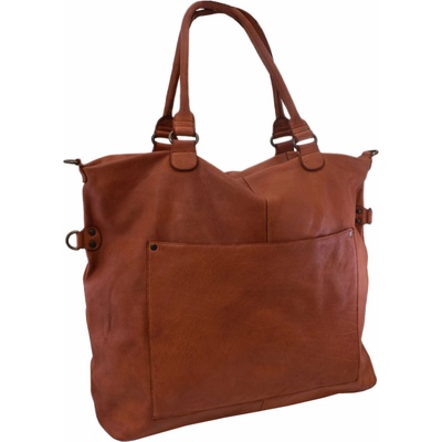 Mercucio kožená Shopper kabelka 270109 hnědá