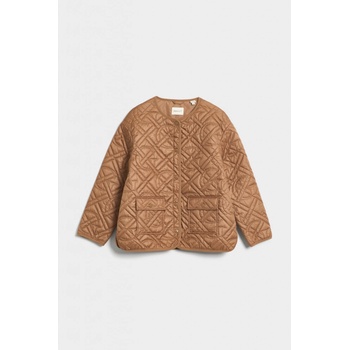 Gant Monogram Quilted Liner Jacket Cocoa Brown