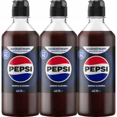 SodaStream Pepsi Zero Cukru 3 x 440 ml
