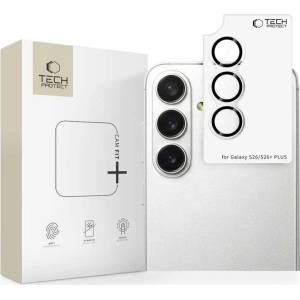 Tech-Protect Протектор за Камера за Samsung S26, Tech-Protect CamRing Fit Glass, Прозрачен (5906302353217)