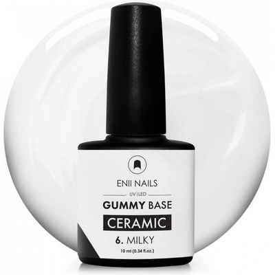 Enii Nails Gummy Base Ceramic 6 Milky 10 ml