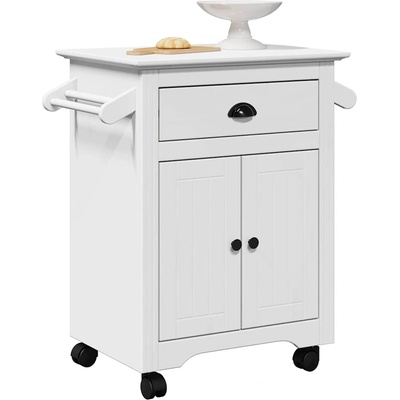 vidaXL Кухненска количка "BODO" Бяла 72x45x80 cm (4016875)