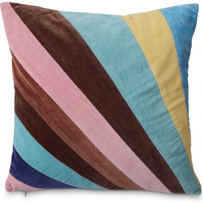HK living Zamatový vankúš Striped 45 x 45 cm