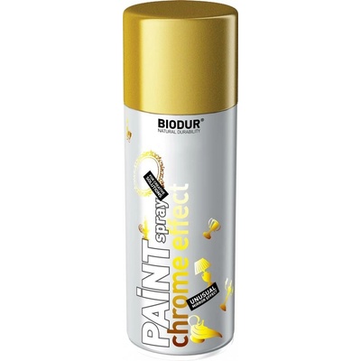 Biodur Farba chróm efekt v spreji zlatá 400 ml