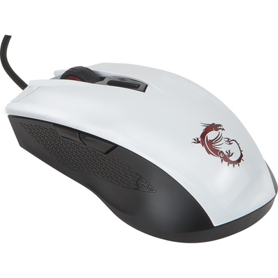 Мишка MSI Clutch GM40, оптична, 5000dpi, USB, бяла (CLUTCH GM40 WHITE)