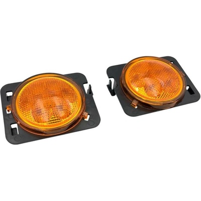 Sada LED bočních obrysovek, Oranžová, Lem blatníku, Jeep Wrangler JK