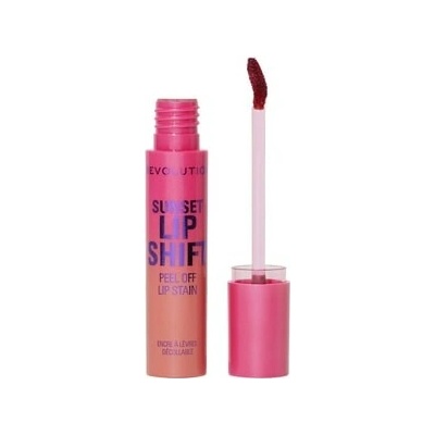 REVOLUTION Lip Shift Lip Stain Top coat na rty tmavě červená 4 ml