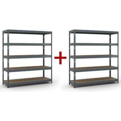 B2B Partner Regál 2000 x 1800 x 600 mm 1+1 ks