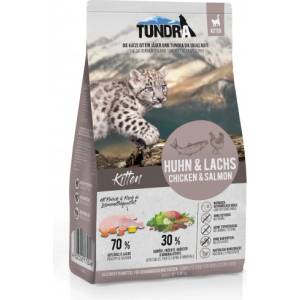 TUNDRA Kitten Cat - висококачествена храна за подрастващи котенца от всички породи, БЕЗ ЗЪРНО, с птиче месо и сьомга, Боровинки, Моркови и Ябълки - 1, 5 кг, Германия - 17204
