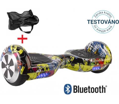 Hoverboard standard grafitty žlutý