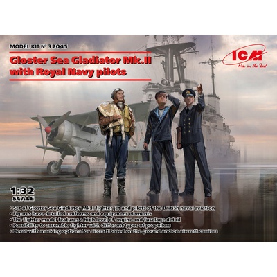 ICM Gloster Sea Gladiator Mk.II w/ Royal Navy Pilots 1:32