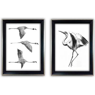 Wallity Crane obraz bílá