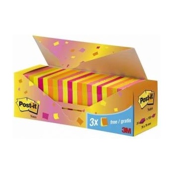 Post-it Block 654-NP24 76 x 76mm, colorful, 24 pieces of 100 sheets (3M0761)