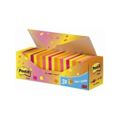 Post-it Block 654-NP24 76 x 76mm, colorful, 24 pieces of 100 sheets (3M0761)