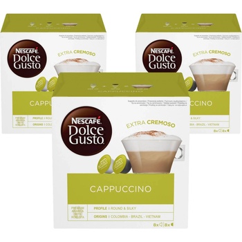 NESCAFÉ Cappuccino 3 ОПАКОВКИ 3х16 капсули