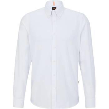 HUGO BOSS Риза с дълъг ръкав Boss Rickert Long Sleeve Shirt - White 100