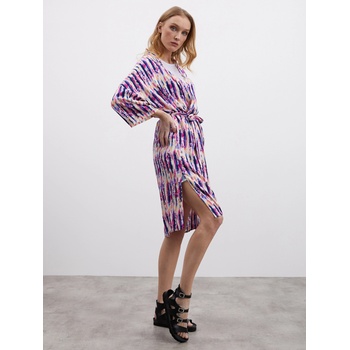 ZOOT. lab Розово-лилава дамска шарена рокля с волан ZOOT. lab Fifi ZOOT. lab | Lilav | ЖЕНИ | XS