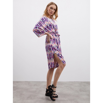 ZOOT. lab Розово-лилава дамска шарена рокля с волан ZOOT. lab Fifi ZOOT. lab | Lilav | ЖЕНИ | XS