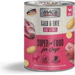 MAC's Dog beef and duck - Пълноценна консервирана храна за кучета с телешко и патешко месо, 400 гр