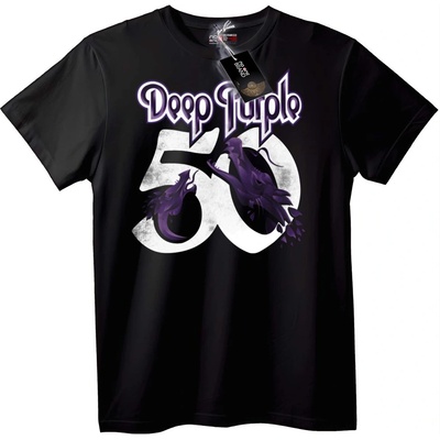 NOONEBRAND Тениска Deep Purple 50-годишнина - M, Black