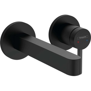 Hansgrohe Finoris - Смесител за мивка за вграждане, за двуотворен монтаж, EcoSmart, черен мат 76051670 (76051670)