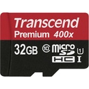 Transcend microSDHC 32GB UHS-I U1 + adapter TS32GUSDU1
