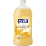 Medix Течен сапун Medix Cream Milk & Honey, пълнител, 800 ml, оранжев