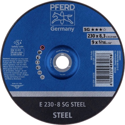 Pferd E 230-8 SG Brúsny kotúč lomený 230 x 22.23 mm 62223826 10 ks