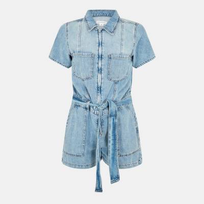 Good american Гащеризон GOOD AMERICAN Women's Linen Lightweight Playsuit - indigo786