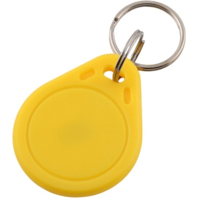 Přívěsek na klíče RFID 13 56 MHz čip Classic 1K voděodolná Žlutá