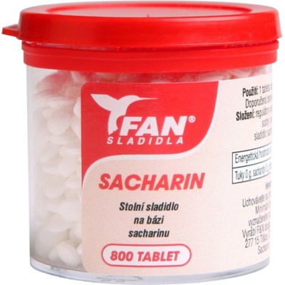 Fan Sacharin Umelé sladidlo 800 tabliet v dóze 50 g