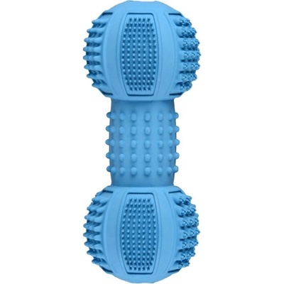 Flamingo Ruffus Dumbbell - гумена играчка за кучета - дъмбел 12, 5 х 5, 5 см - 1 брой, Белгия - 1030458