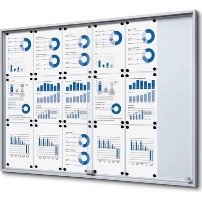 Jansen Display interiérová vitrína 18 x A4