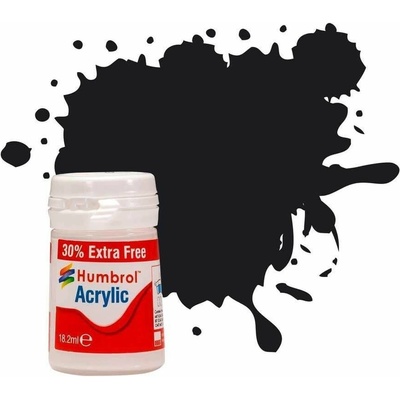 HUMBROL Humbrol barva akryl AB0021EP No 21 Black Gloss + 30% navíc zdarma 31-AB0021EP