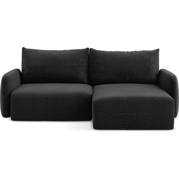 makamii Черен разтегателен ъглов диван с място за съхранение (десен ъгъл) Kalena - Makamii (KALENA_RCF_38_P1_C9)