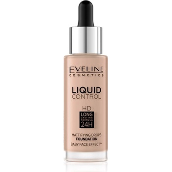 Eveline Cosmetics Liquid Control tekutý make-up s pipetou 025 Light Rose 32 ml