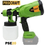 PRO-CRAFT Пистолет за боя, акумулаторен, procraft pse20, 20v, 1.7 мм дюза, 160 л/мин (pse20)