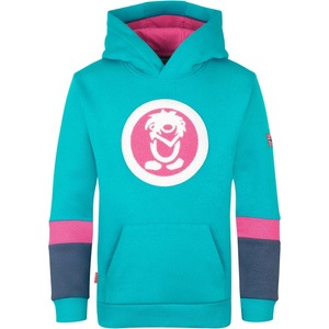 TROLLKIDS Детски суичър Trollkids Kid's Troll Sweater XT Hoodie - Dark Turquoise / Bright Berry / Mystic Blue - размер 116 (EU) (704-5513-0214)