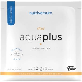 Image 1 of Nutriversum Aqua+ | Refreshing Drink Powder with Vitamin C and inulin [10 грама] Студен чай праскова