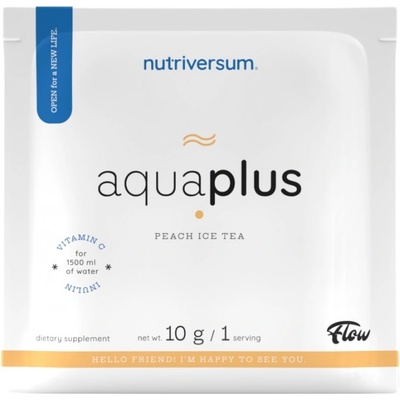 Nutriversum Aqua+ | Refreshing Drink Powder with Vitamin C and inulin [10 грама] Студен чай праскова