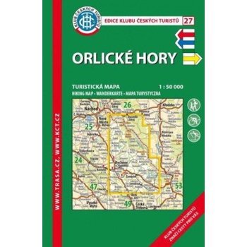 Orlické hory - turistická mapa KČT č.27