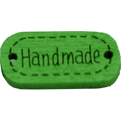 Pro Háčkování Hand made dřevěný oválný zelený