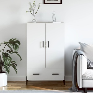 vidaXL Висок шкаф, бял, 69, 5x31x115 см, инженерно дърво (828244)