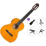 Valencia VC104E Premium SET 4/4 Natural Класическа китара с предусилвател