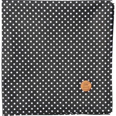 Kapesníček do saka černý s puntíky Square